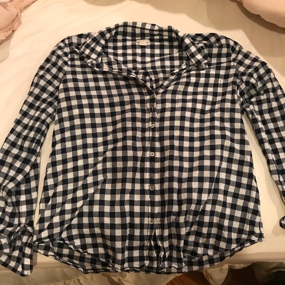 Jcrew Factory Gingham Button Down - image 2